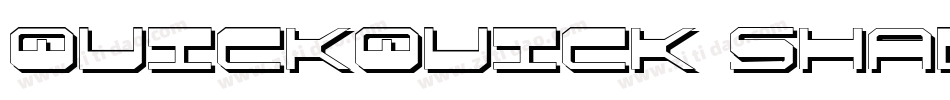 QuickQuick Shadow ItalCondensed字体转换